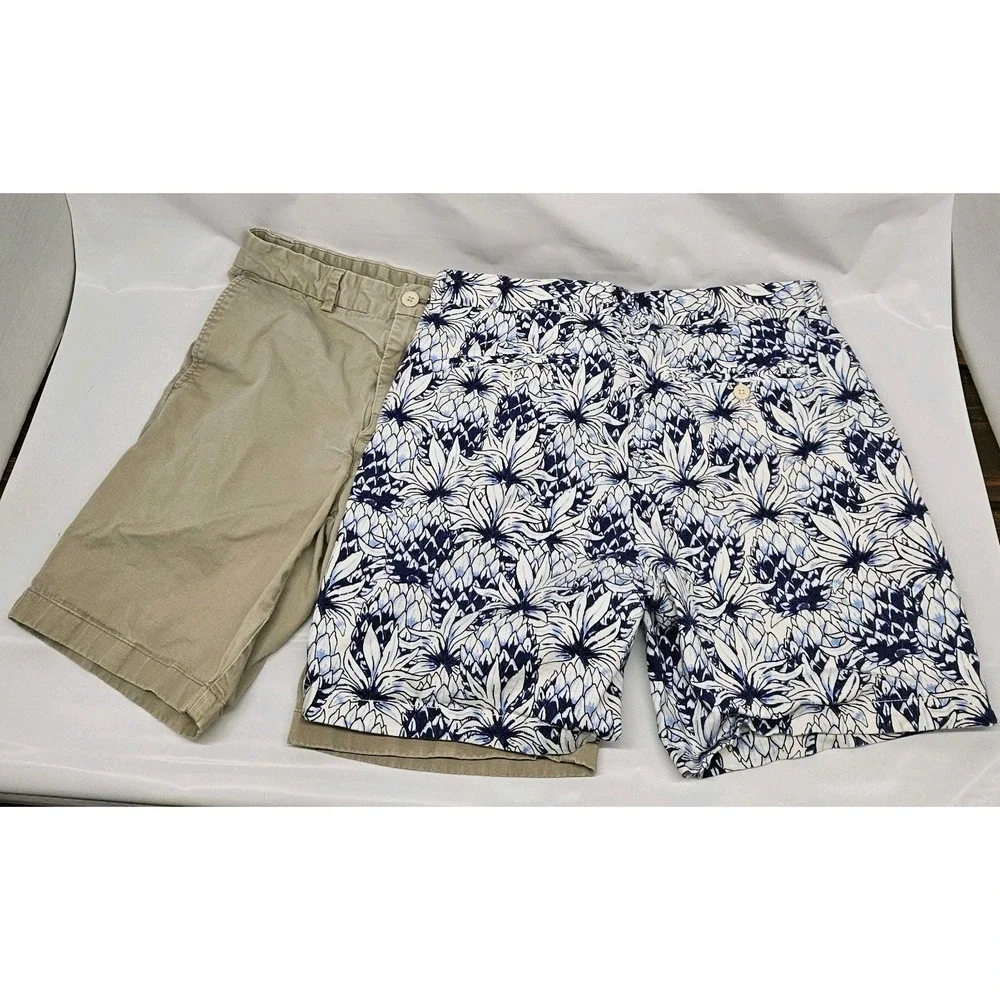 Vineyard Vines Mens Breaker Shorts Set Of 2 Floral Pattern And Kaki Size‎ 32